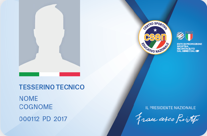 Rinnovo Tesserino Tecnico 2023 - CSEN Centro di Formazione Padova